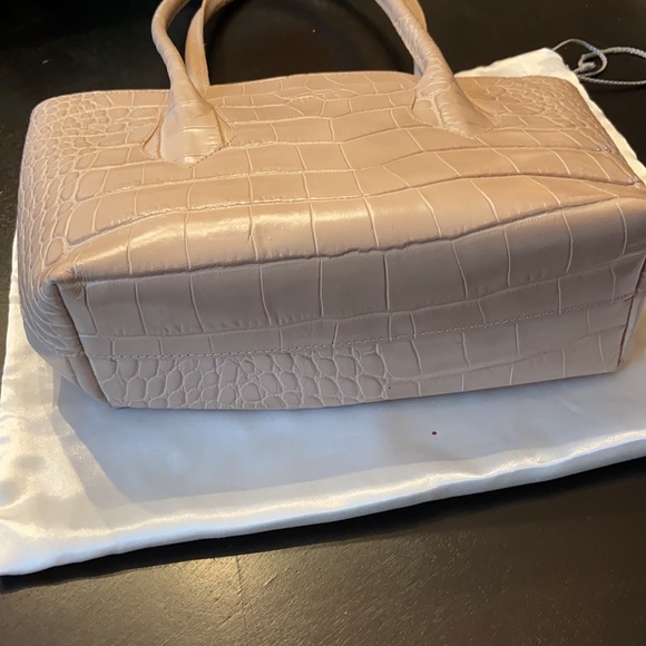 FURLA Crocodile Shoulder Bag / Mini Tote - Buff - Picture 4 of 5